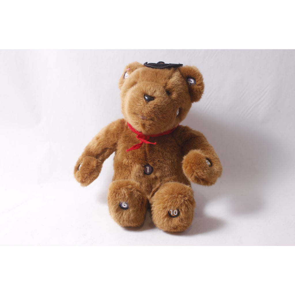 Tested Works 1998 General Creation Teacher Teddy Plush Math Learning Pre-school Toy ~ 260402-WH 1058