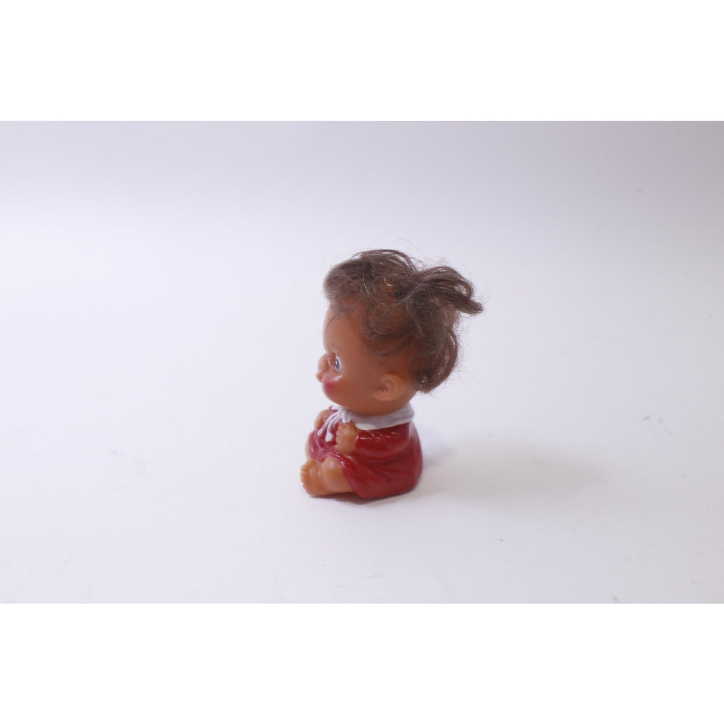 Moody Cutie, Rubber Baby Doll, Pouting Face Expression, 1960s, Vintage, Collectible, ~ 241226-WH M-21-02