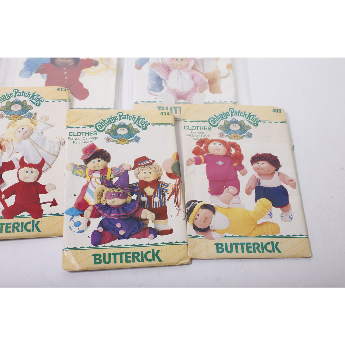 Cabbage Patch Kids, Doll Clothes Kit, Set of 7, Butterick, Sewing, Craft Project, Vintage, ~ 260128-WH 926