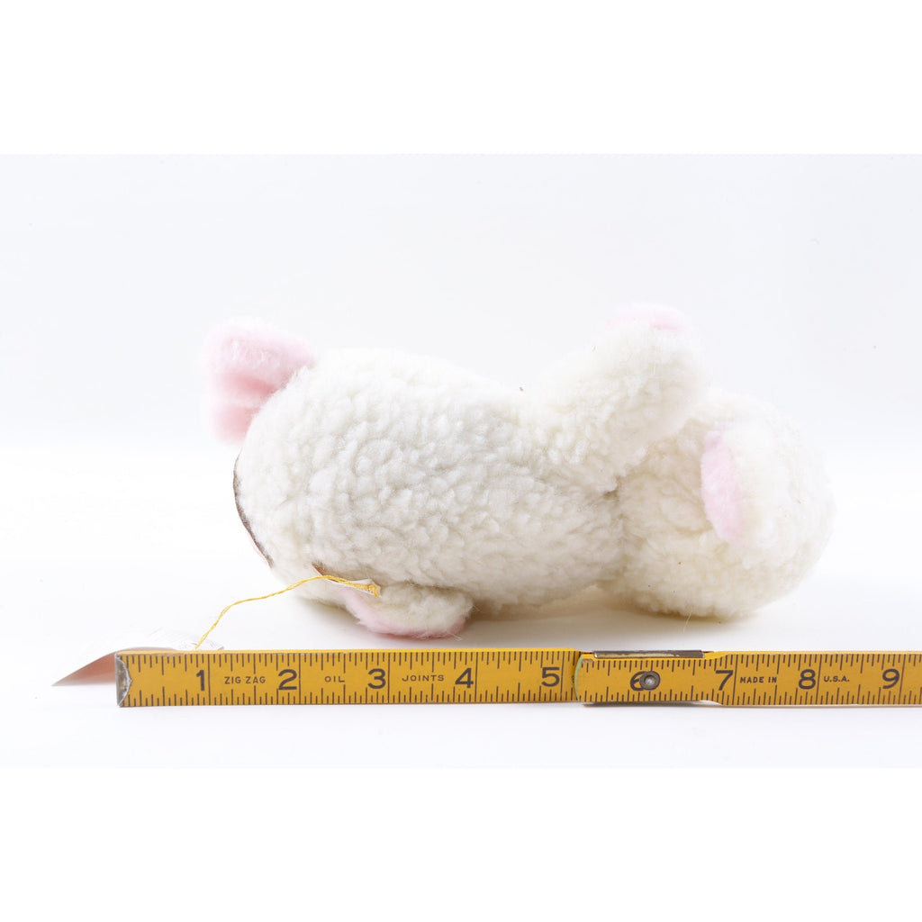 Kamar Sheep 1981 2051 Soft Plush Toy White Pink Stuffed Doll Vintage Collection ~20-01-882