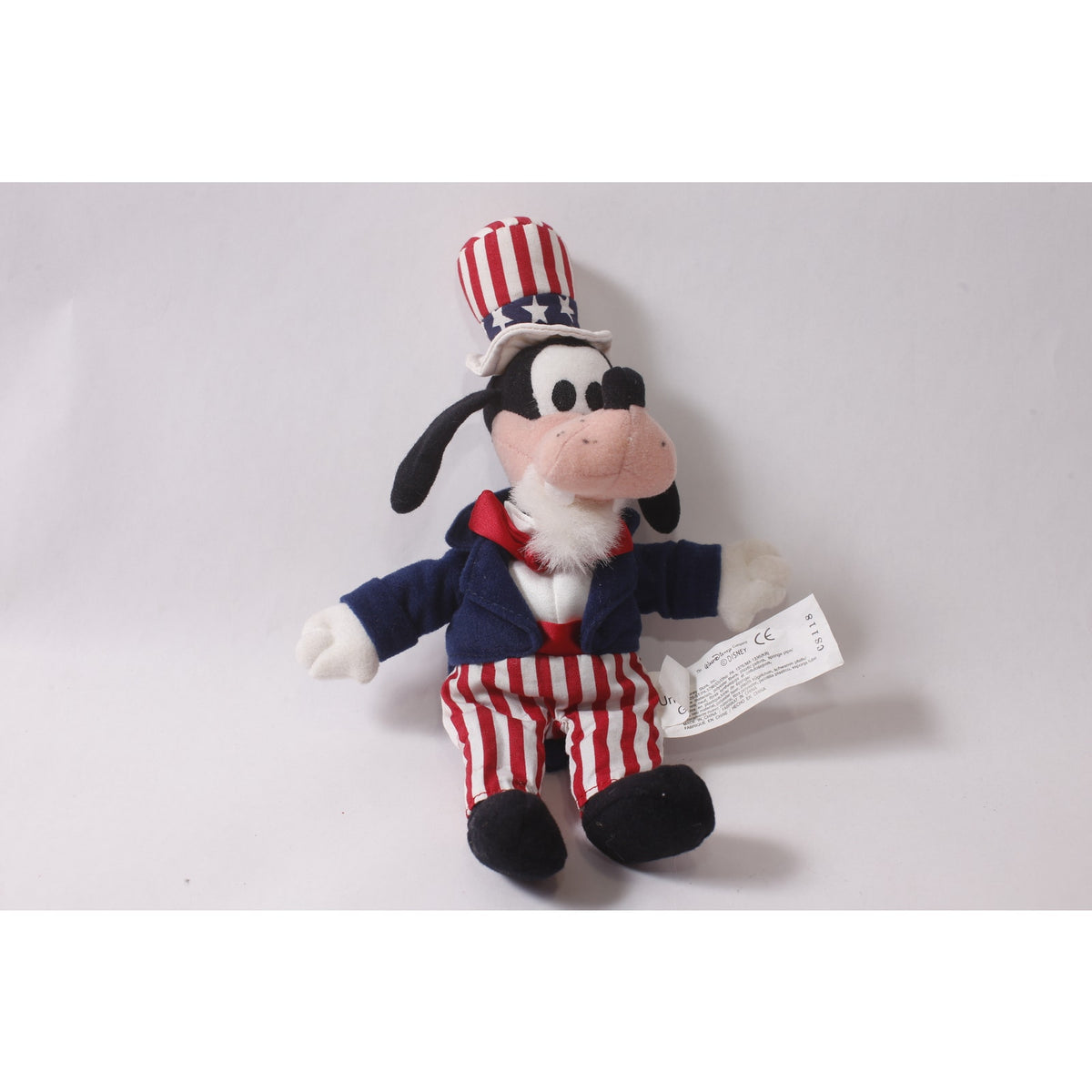 Uncle Sam Goofy No Tag Small Beanie Plush, Disney - 260626-WH 1248