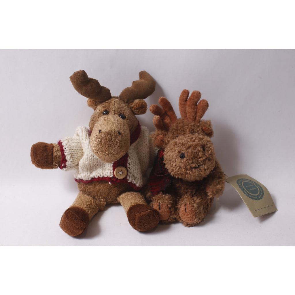 Vintage Plush Moose Lot Boyds Mendel von Hinden Collectible ~ 260812-WH 662