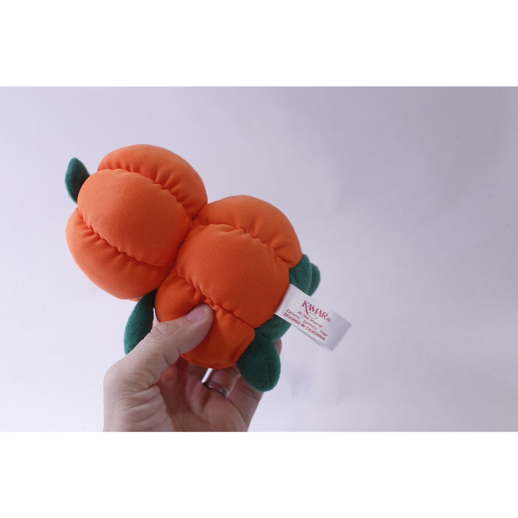 Kamar, Small Production Sample, OOAK, hand made, Orange Pumpkin, Halloween, Plush Toy, Stuffed Animal, Decorative, ~ 240908-WH 1133