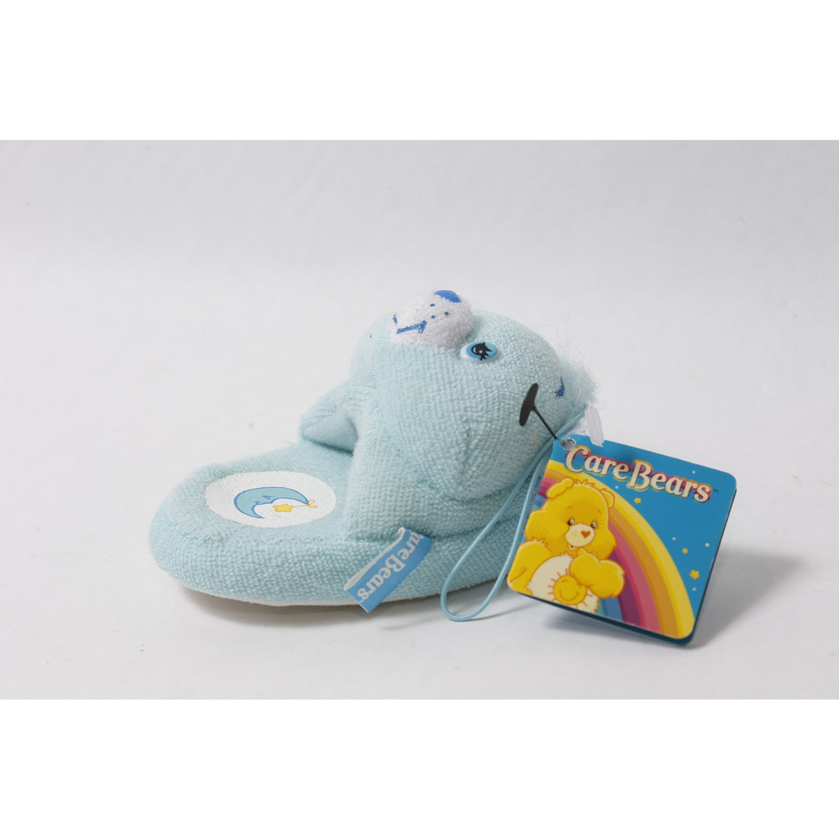 Care Bears Bedtime Bear Plush 4" Mini Slipper Keychain w Tag Japan ~ 260817-WH 1014