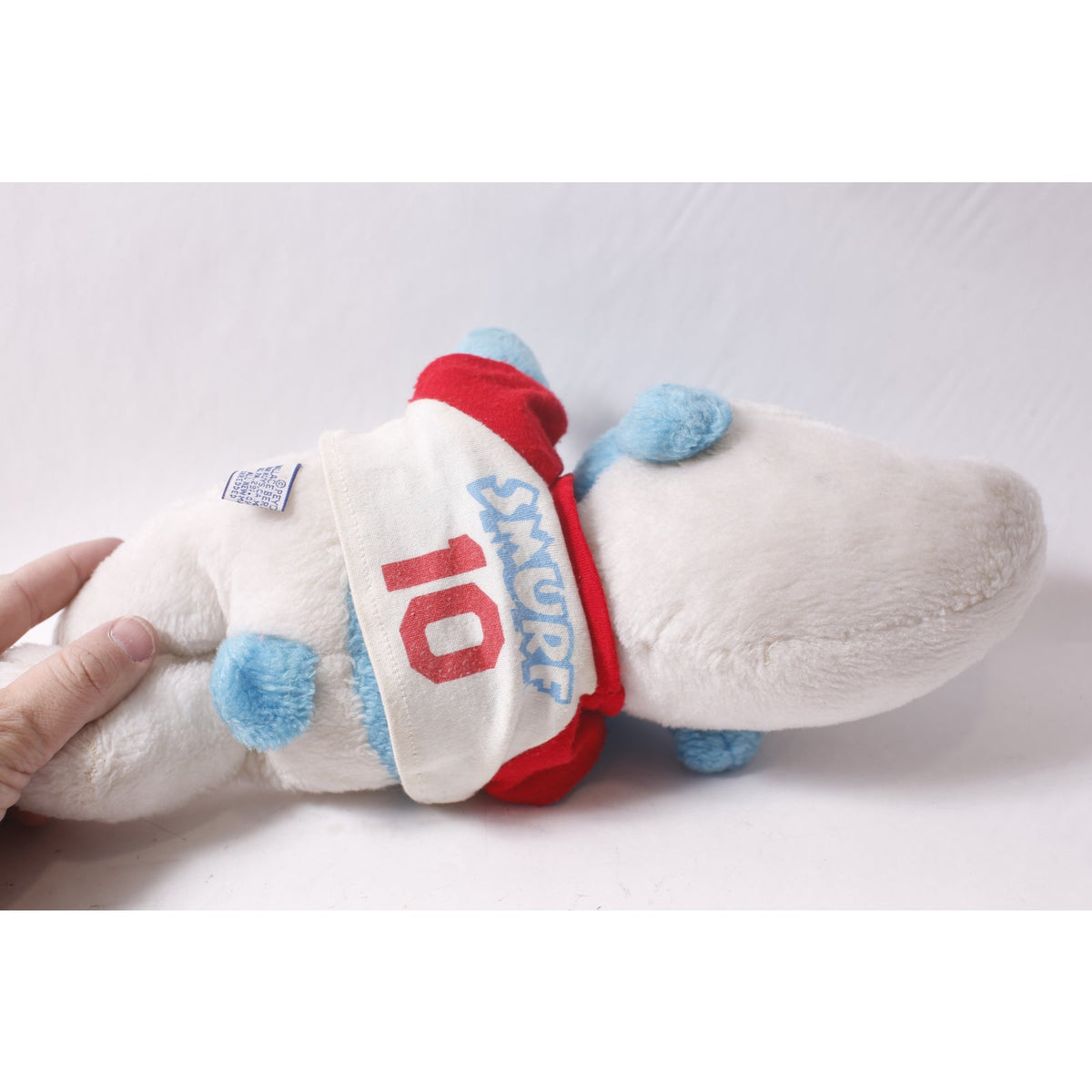 Peyo Smurfs Football Player Plush No 10 Shirt Soft Toy Incomplete~ 260427-WH M-07-06