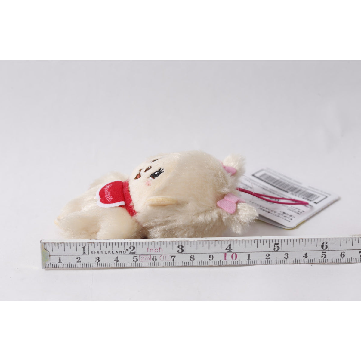 Sekiguchi Monchhichi Beige Plush Keychain Japan ~ 260710-WH 1395