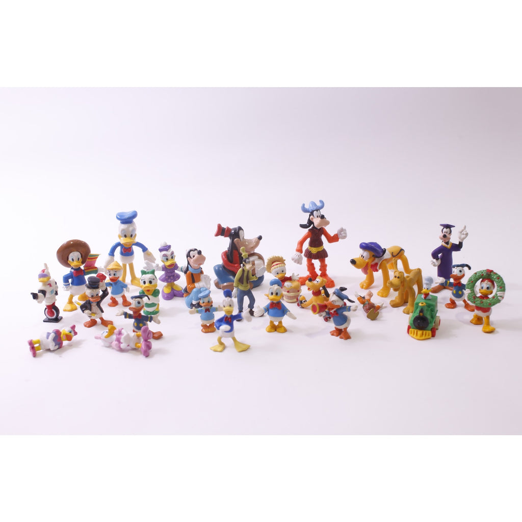 Disney, Donald Duck, Goofy, Pluto, Small, PVC Figure, Lot, Vintage, Toy, ~ 251222-WH 871
