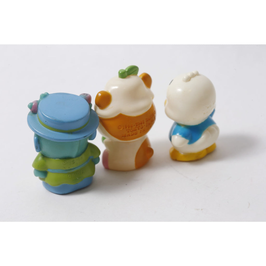 1990s Sanrio Sofubi Lot Hangyodon Kuririn Pekkle ~ 260828-WH 1309