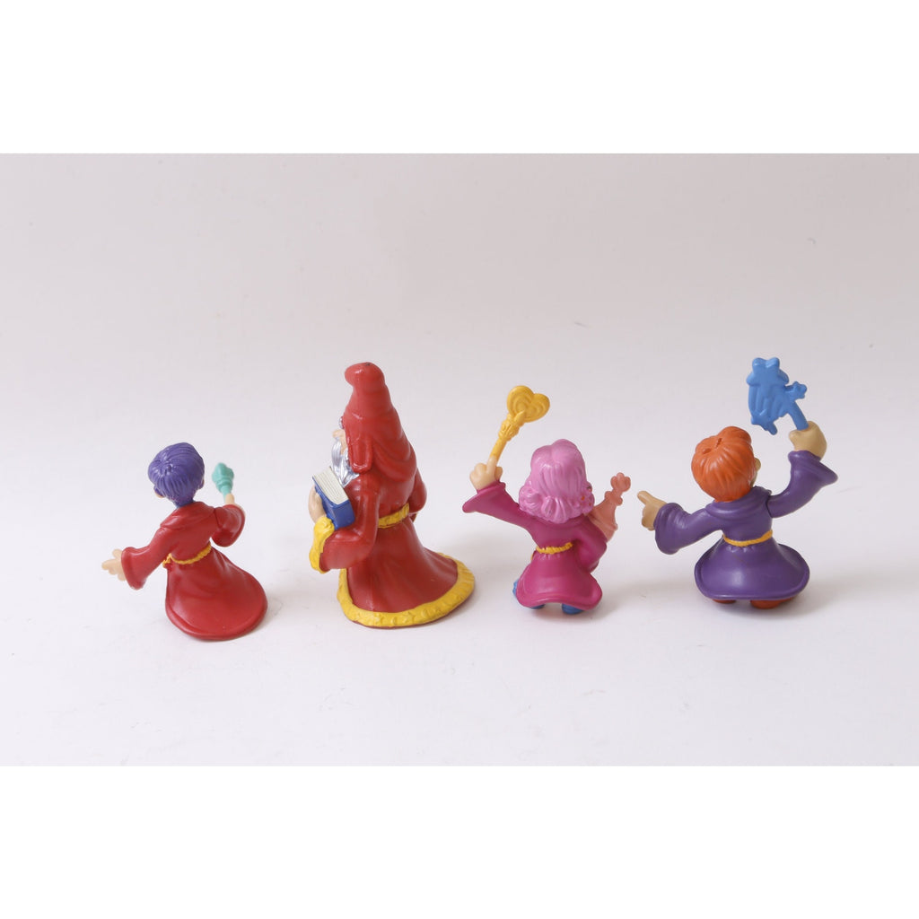 Magician, Kids, PVC Figures, Set, Red Outfit, Miniatures, Characters, Toy, Collectible, Vintage, ~221107-EB