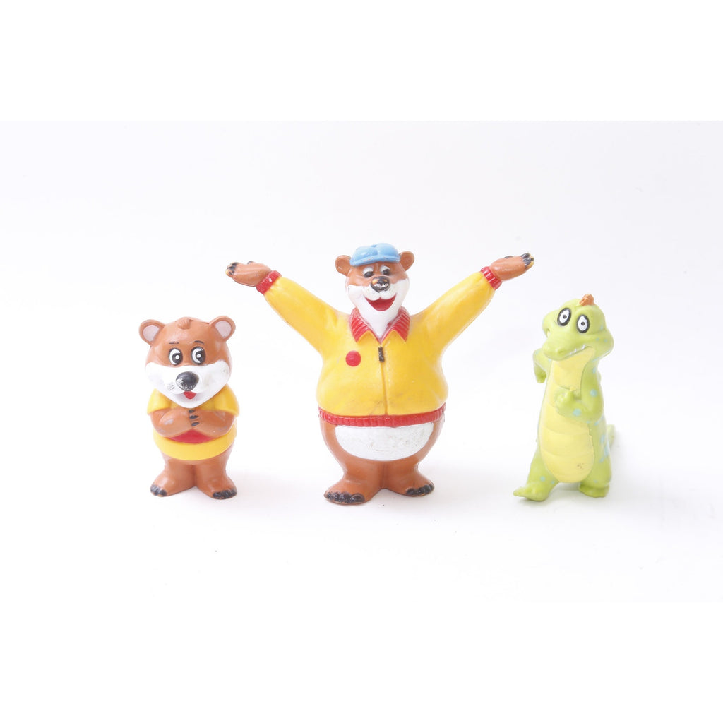 Kissyfur, pvc Figures, Teddy Bear, Dino, PVC Figure, Set, Toy, Miniature, Collectible, Vintage, ~221107-EB M-21-04