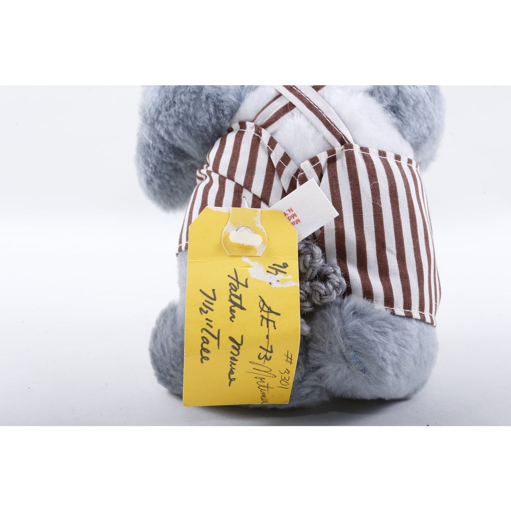 Kamar, Rare, Prototype, Sample, Father Mouse, Gray White, Striped Costume, Brown Hat, Plush, Doll, Stuffed Animal 1317