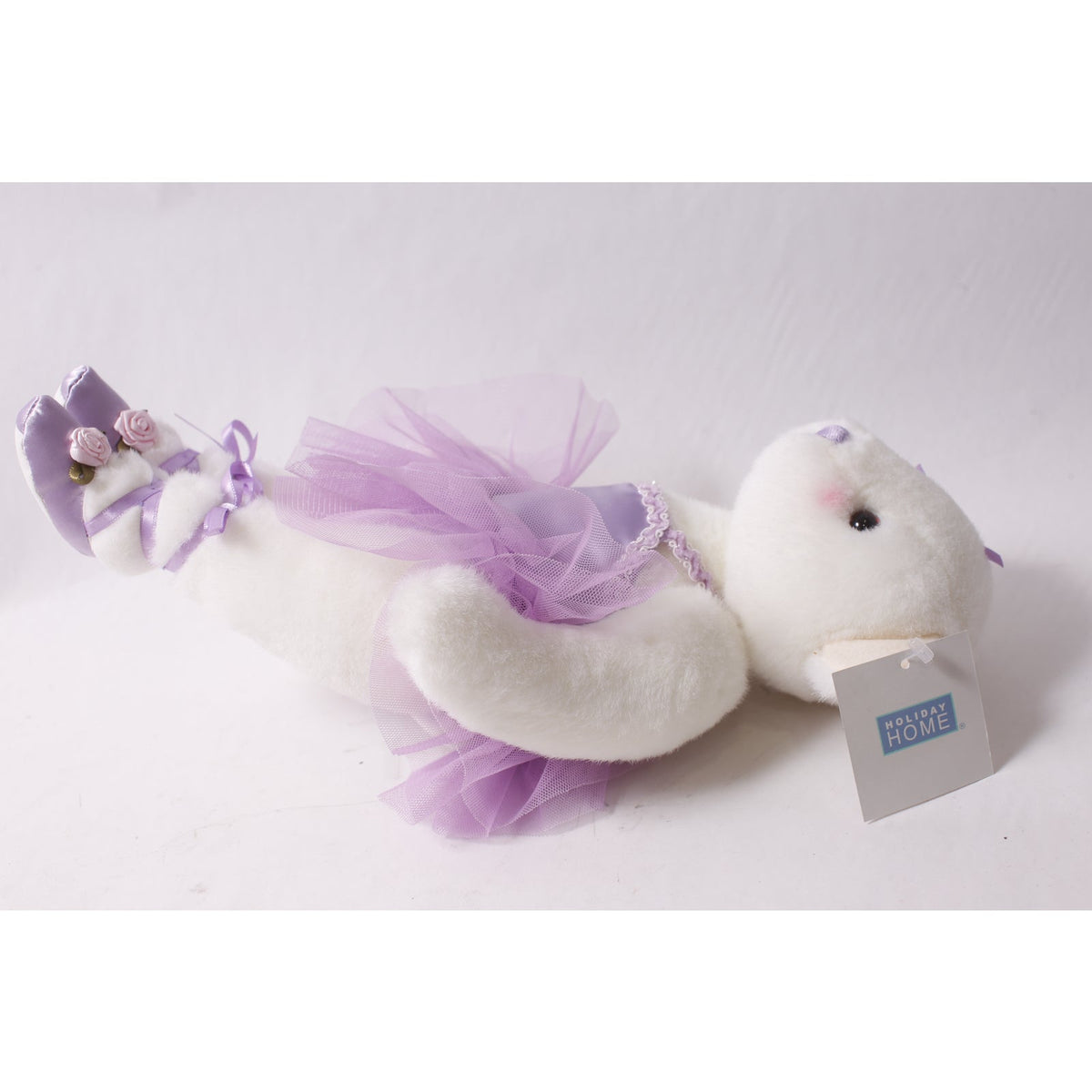 1996 Ganz Amanda Bear Ballerina Plush wearing Purple Tutu and Pointe Shoes ~ 260325-WH 1037