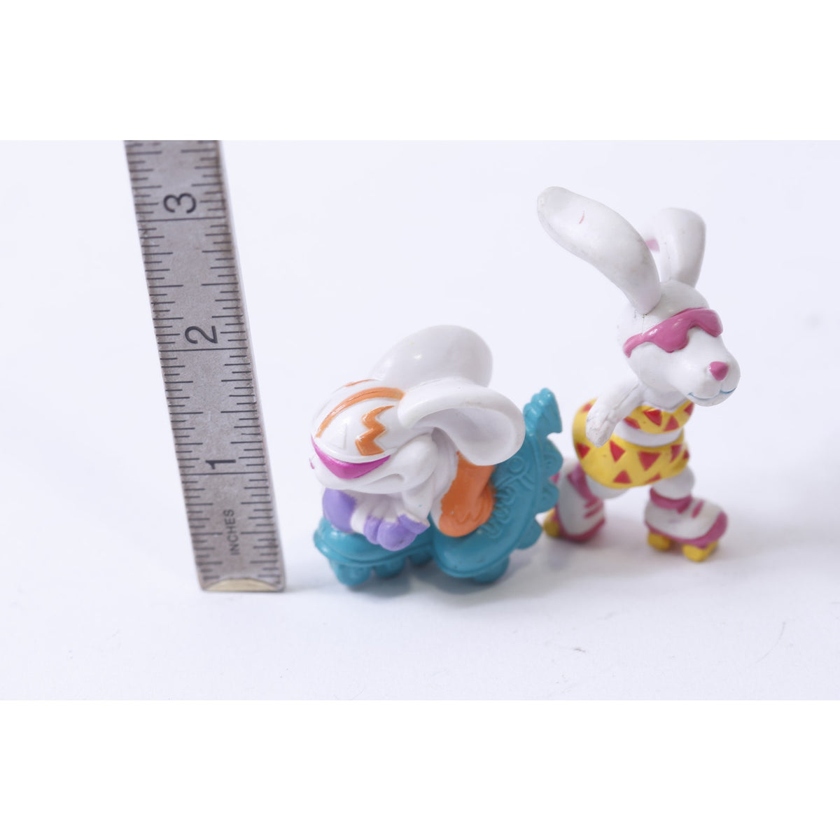 Beach, Bunnies, Lot, Rollerskating, Rollerblading, 1983, Applause, PVC Figure, Vintage, Toy, Collectible, , 250202-WH 102