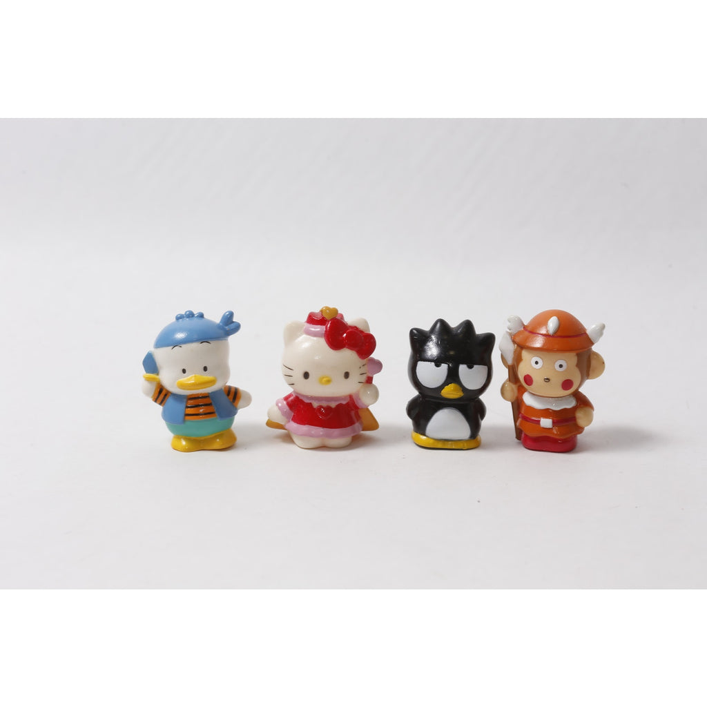 1990s Sanrio Sofubi Lot Pekkle Hello Kitty Badtz-Maru Monkichi ~ 260826-WH 1308