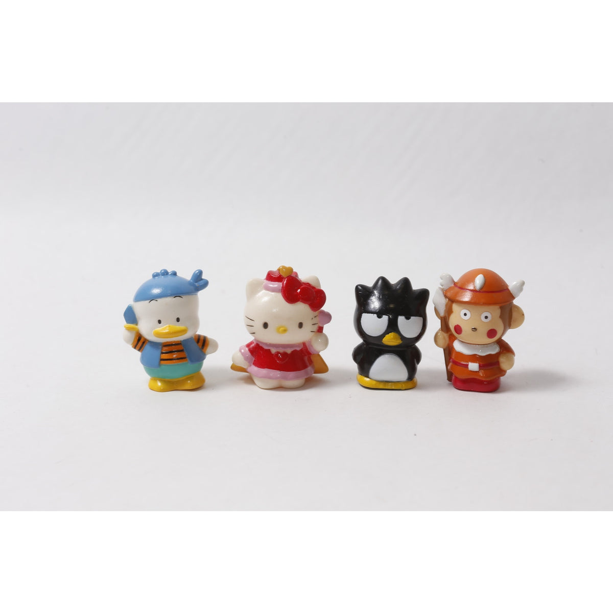 1990s Sanrio Sofubi Lot Pekkle Hello Kitty Badtz-Maru Monkichi ~ 260826-WH 1308