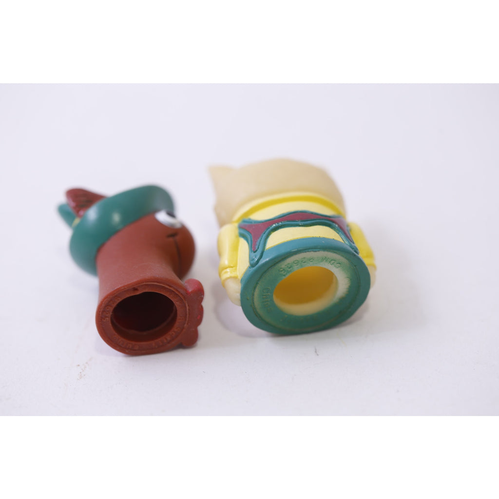 1993 Richard Scarry Finger Puppets Worm and Cat PVC Figures Toy, 251028-WH 289