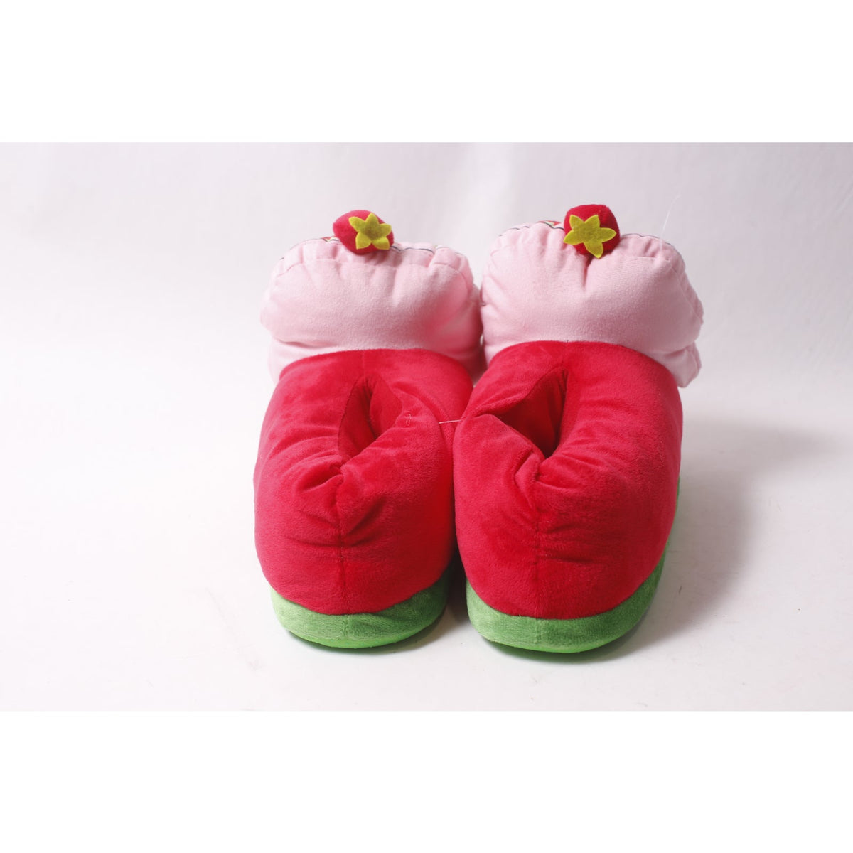 Strawberry Shortcake Slippers 3D Plush Women's Red and Pink Home Footwear ~ 260304-WH 1028
