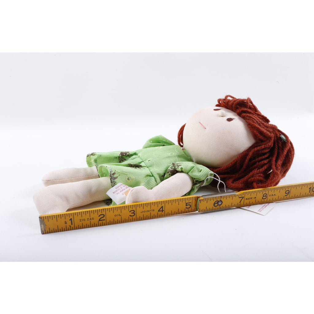 Kamar, Ginger, 4090, Girl In Green Dress, Soft, Plush, Doll, Hanging Toy, Vintage, ~ 20-01-675