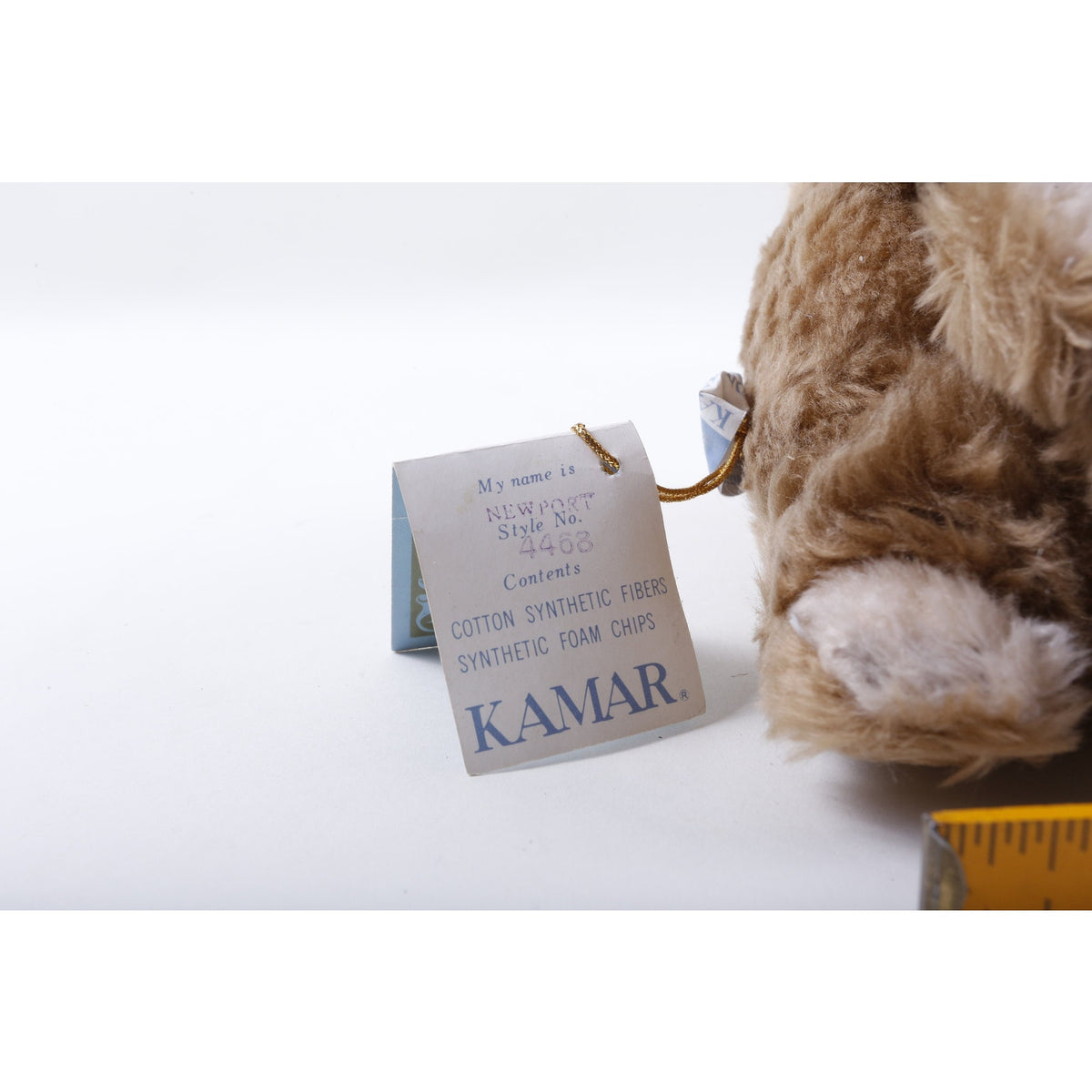 Kamar Production Company Sample, OOAK, Newport Bear, 4468, White Brown, Bear M-03-11