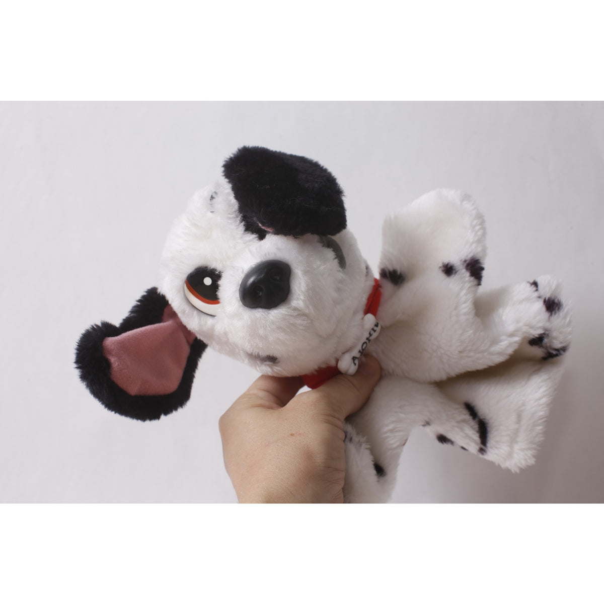 Disney 101 Dalmatians Hand Puppet Stuffed Animal – 1990s Small Plush, 260821-WH 1371