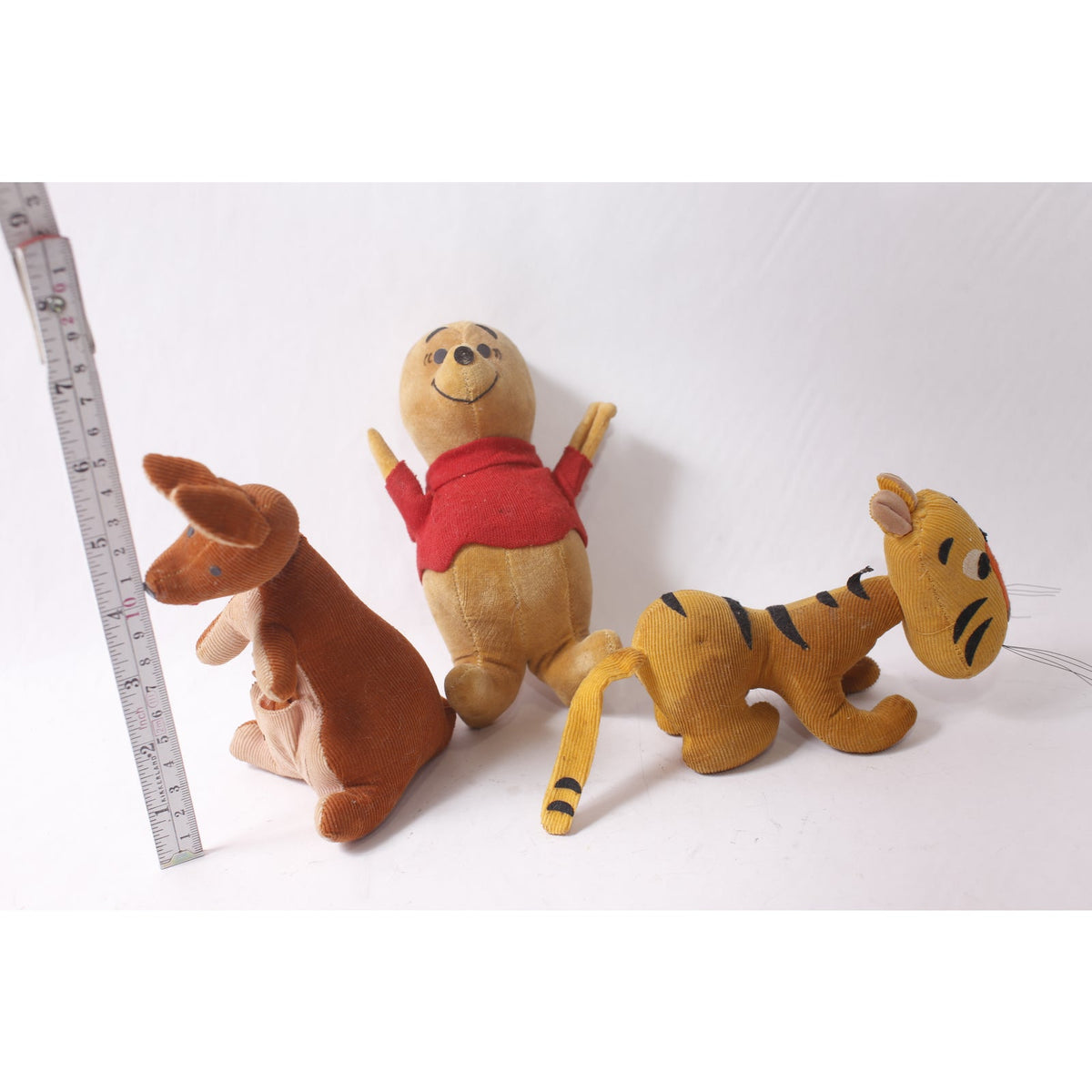 Rare Old Fashioned 1960s Gund Disney Winnie the Pooh Kanga Tigger Plush Lot ~ 260425-WH M-05-02