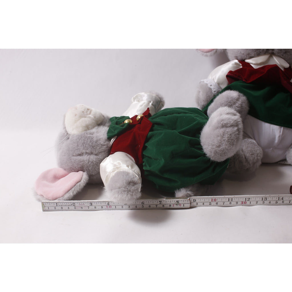 1995 Gibson Greetings Chris and Merry Christmas Mouse Plush Lot ~ 260812-WH 959