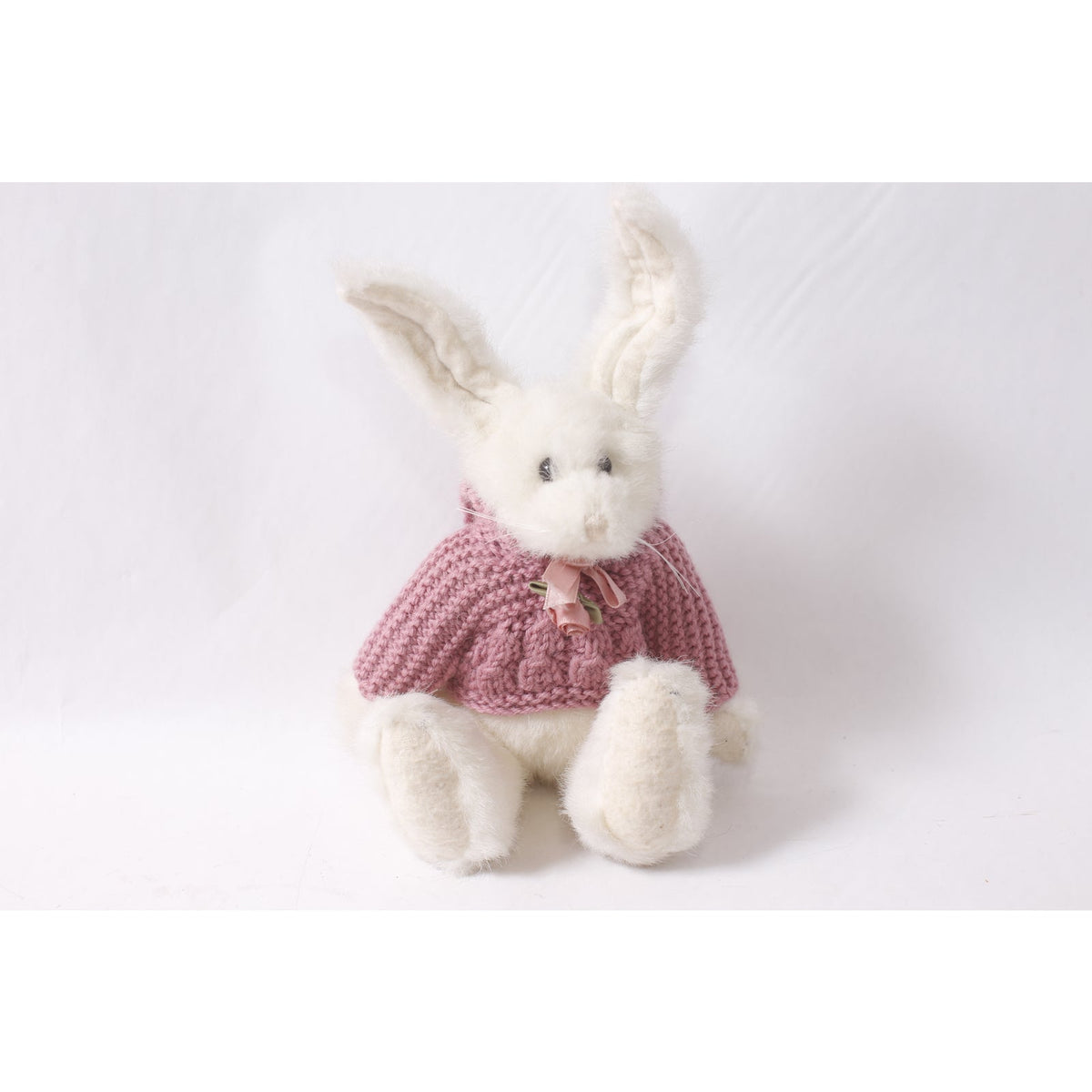 Boyds Bears Hedy Hare White Plush in Pink Sweater ~ 260427-WH M-17-08