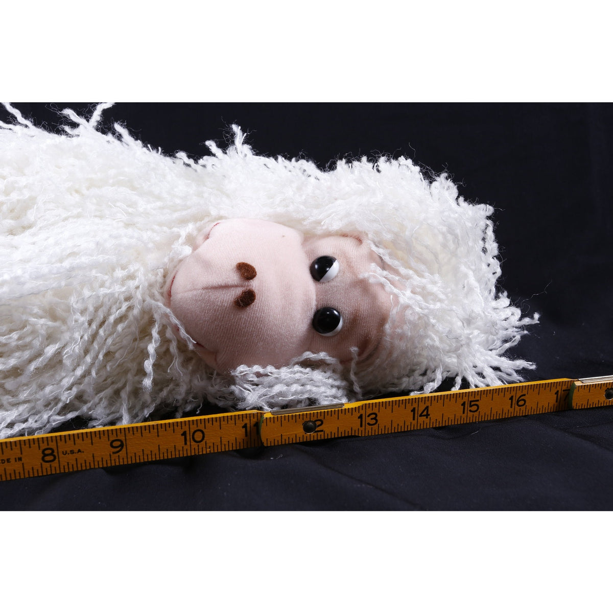 Kamar, Rare, Sample, White, Monkey, Smiling, Pink Face, Soft, Plush, Doll, Stuffed Animal, Vintage, 20-01-277