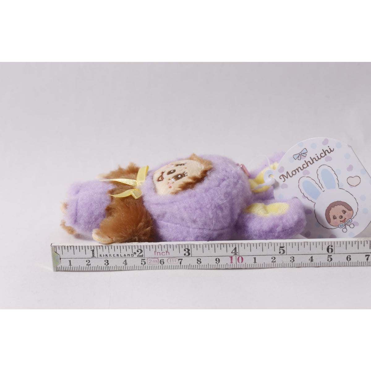 Sekiguchi Monchhichi Purple Bunny Plush Keychain Japan Collectible ~ 260710-WH 1392