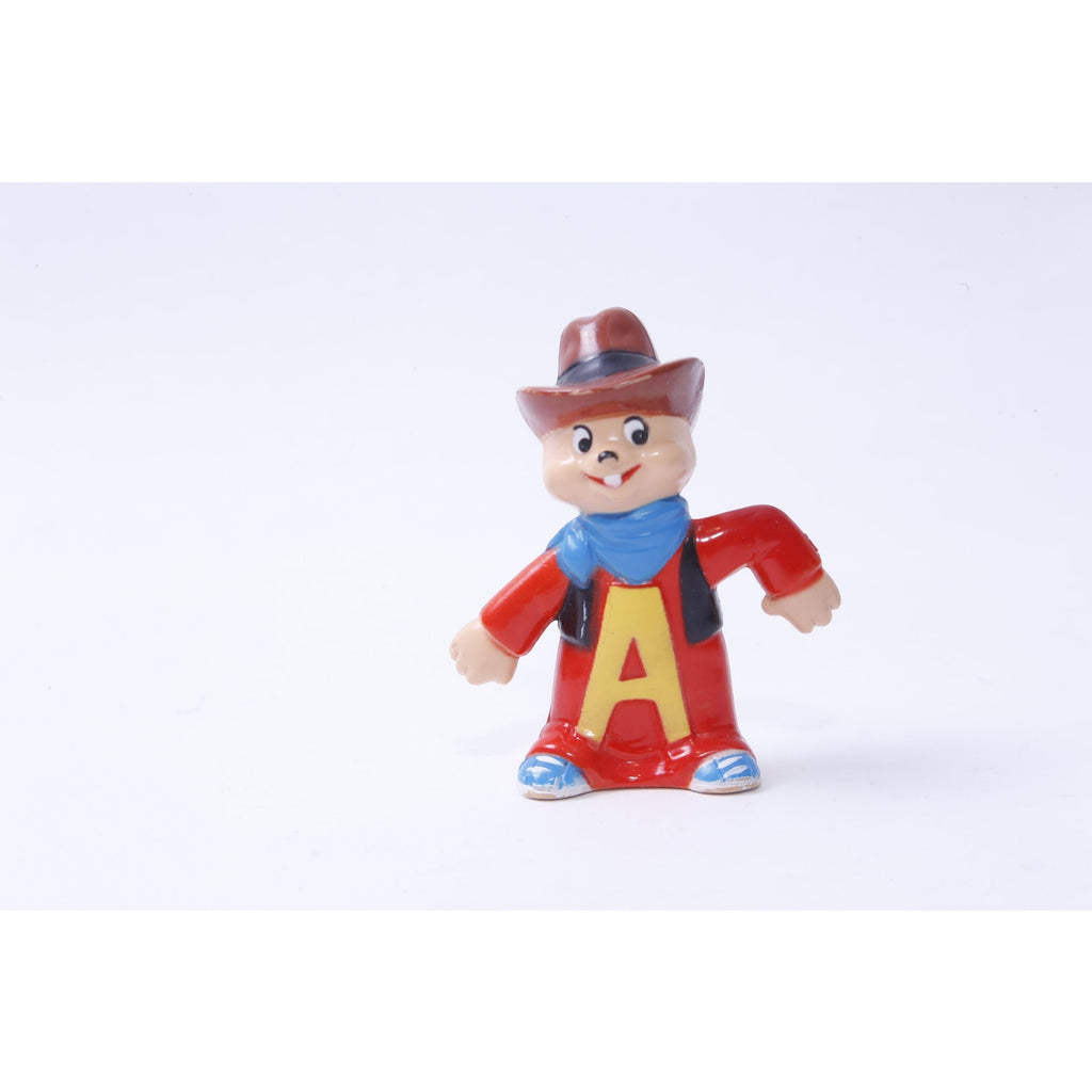 Alvin and the Chipmunks, Alvin Seville, Toy, Little, PVC Figure, Red Outfit, Hat, Movie Character, Collection, Vintage, ~ 20-02-37