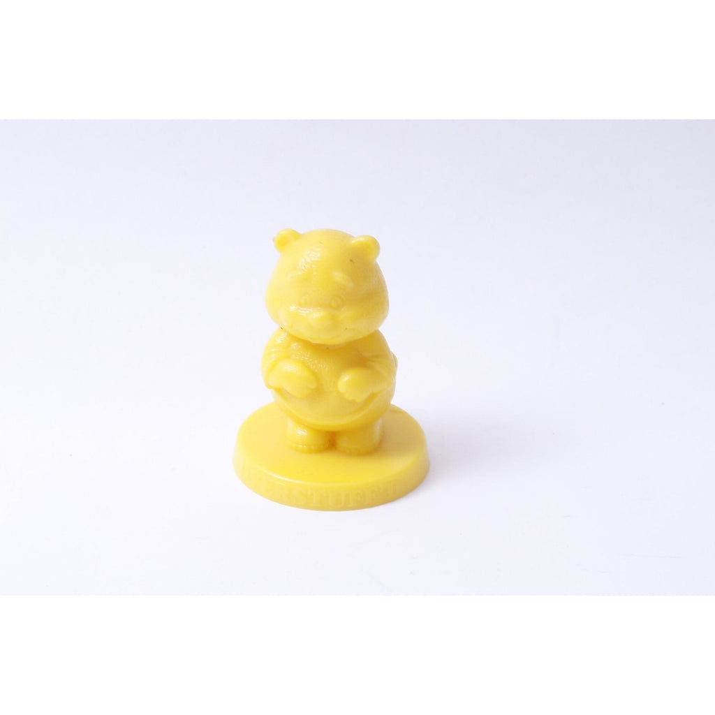 Overstuff'd Bear, The Good Stuff Gang, Wendy’s, Yellow Bear Figurine, Toy, PVC Figure, Miniature, Collectible, Vintage, ~ 20-01-621