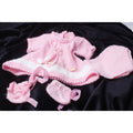 Cabbage Patch Size Vintage Pink Knit Doll Dress Bloomers and Shoes ~ 260914-WH 1199
