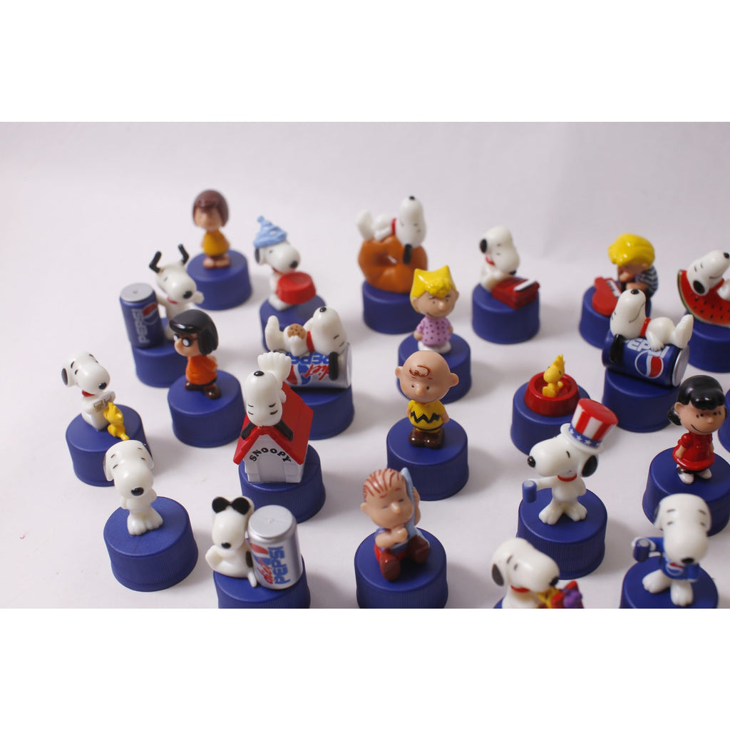 Japan Exclusive 2004 Pepsi Peanuts Bottle Cap Collection PVC Figure Lot Vintage ~ 260710-WH 1384