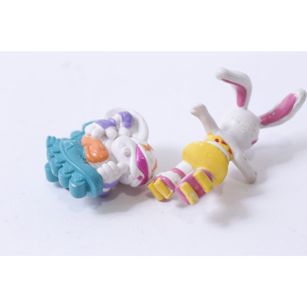Beach, Bunnies, Lot, Rollerskating, Rollerblading, 1983, Applause, PVC Figure, Vintage, Toy, Collectible, , 250202-WH 102