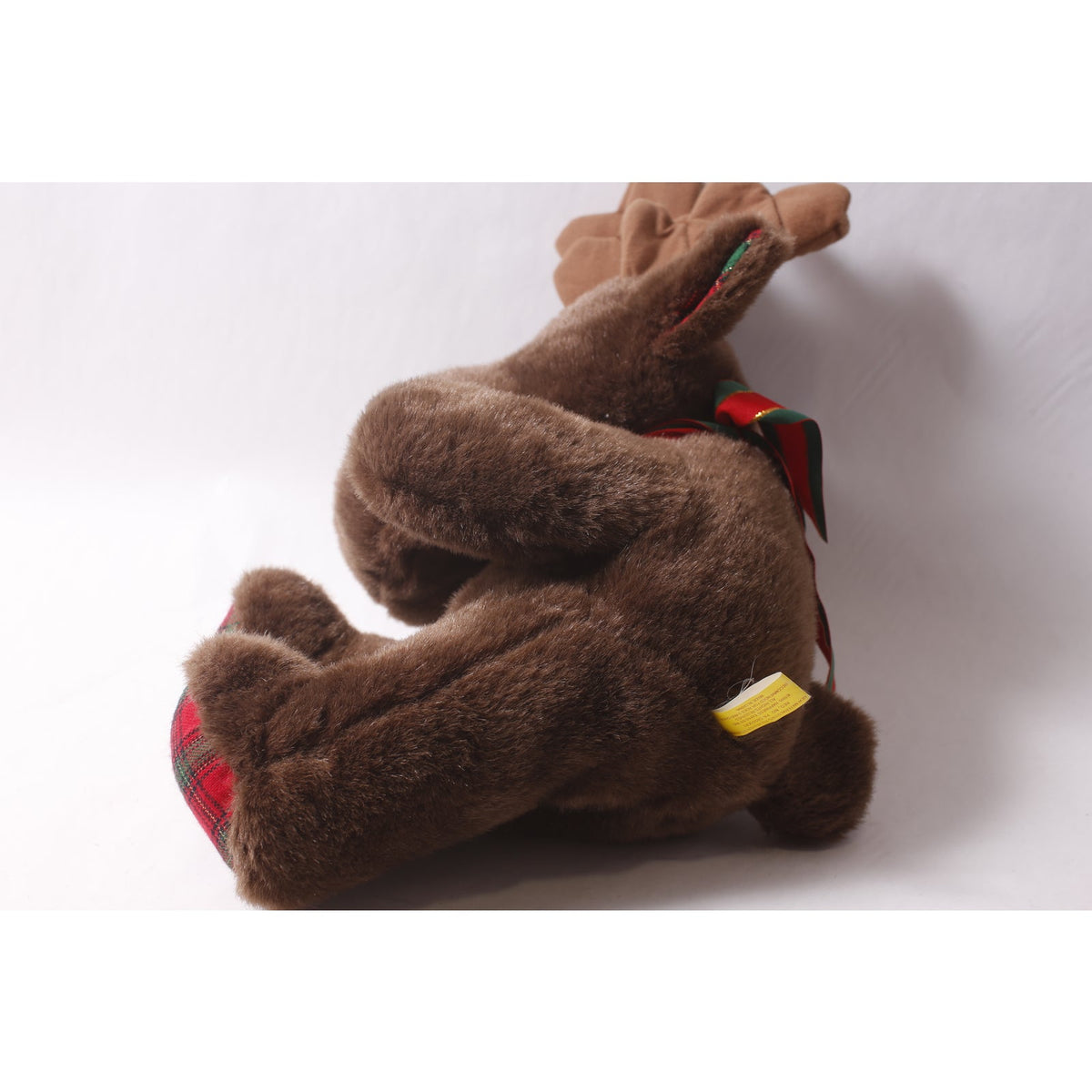 Rudolph the Red-Nosed Reindeer Moose Large Plush with Plaid Feet by Happiness Always ~ 260427-WH M-07-06