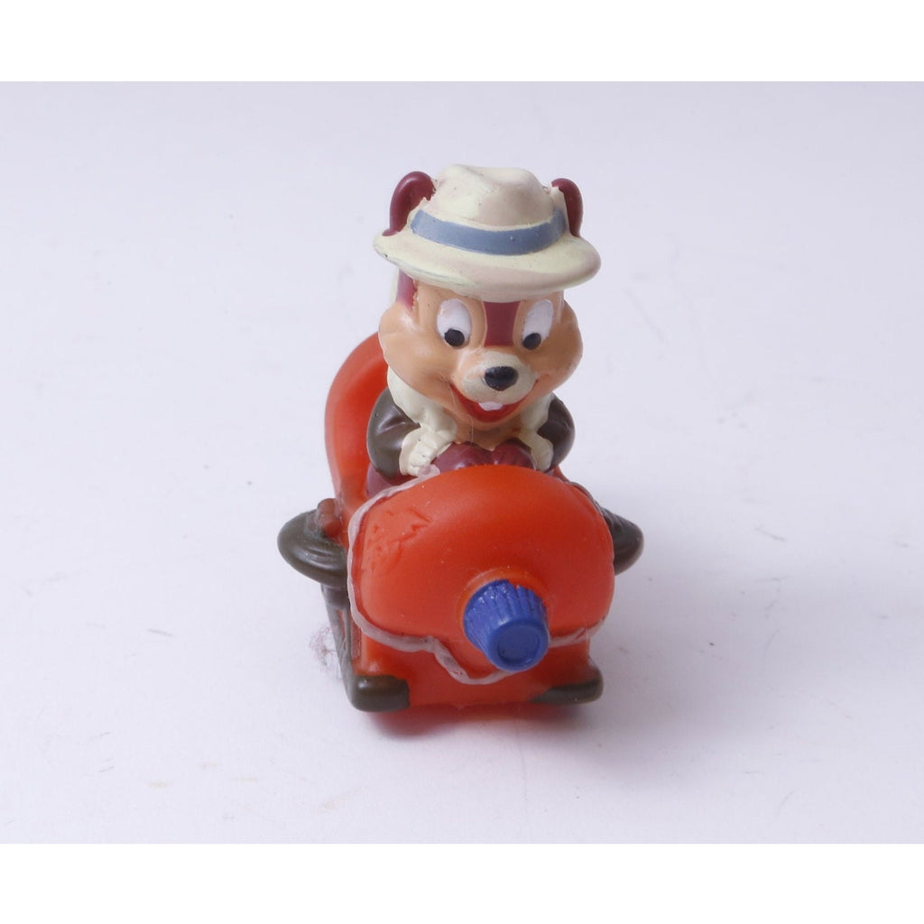 Disney, Chip 'n Dale, Rescue Rangers, Chip in Sledge, PVC, Figure, Cartoon, Chipmunk, Animal, Toy, Vintage, Collectible, ~ 20-01-939