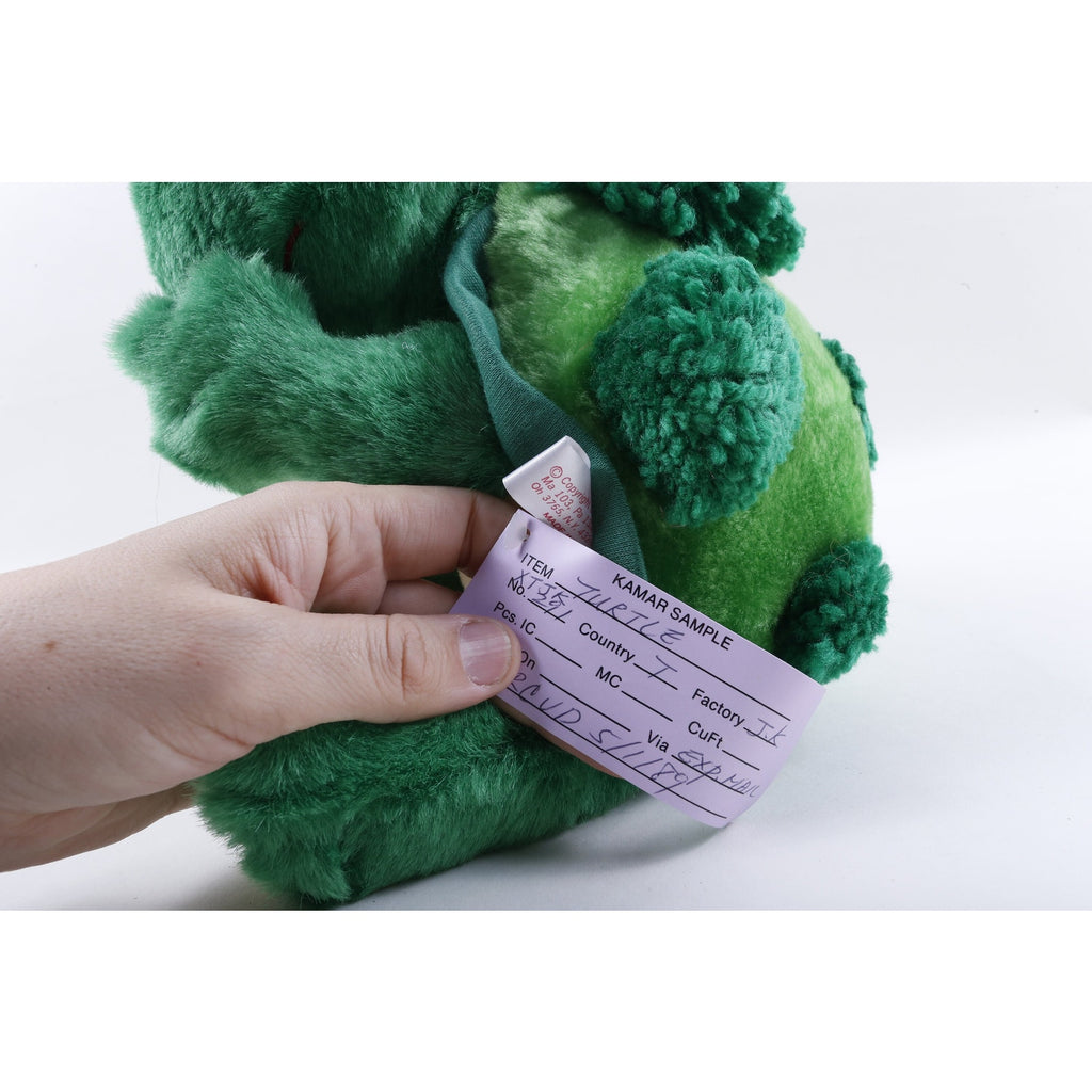 Kamar Sample Unproduced, Rare, Prototype, Sample, Green Turtle, 1989, Soft, Plush, Doll ~ 622