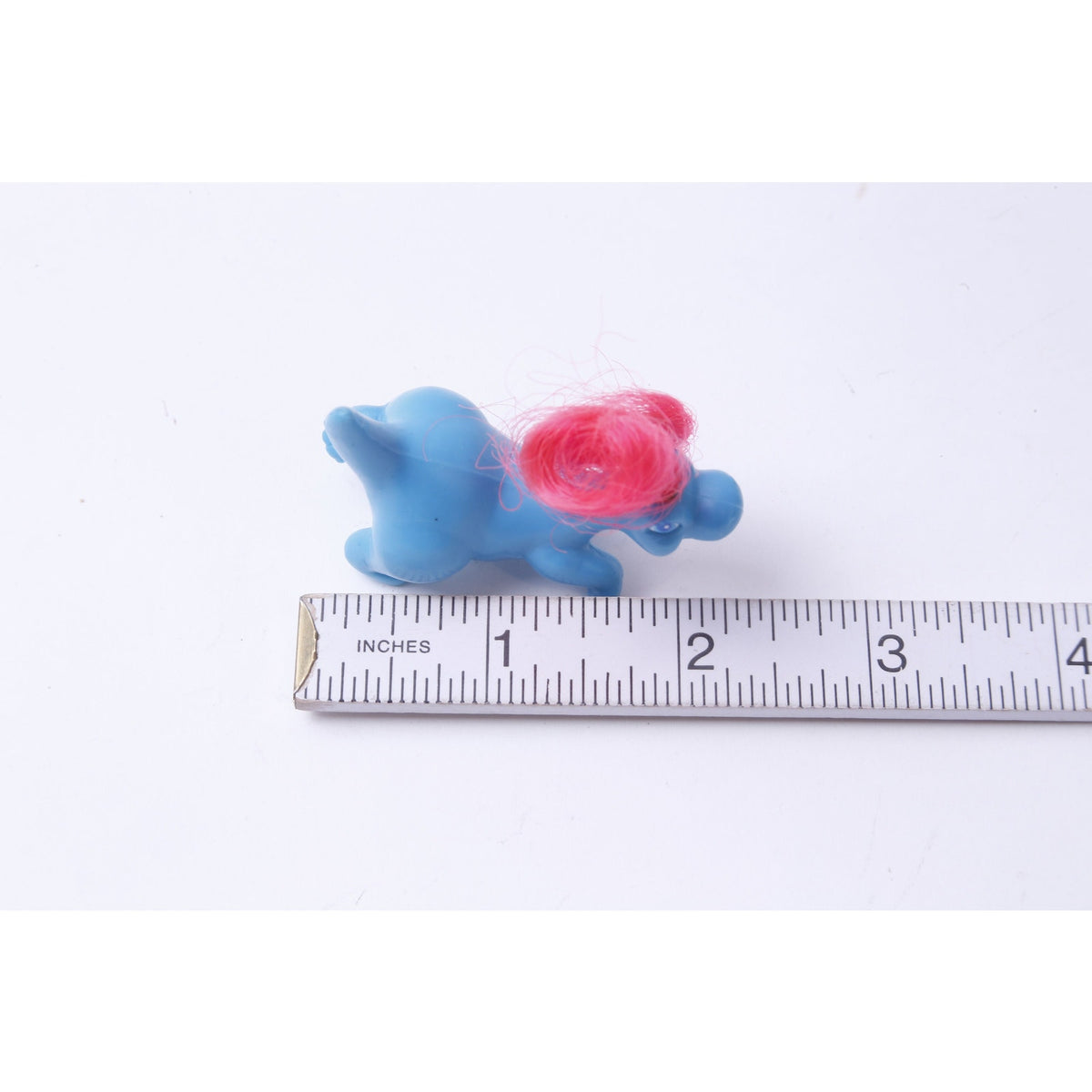 Meritus, Darlin' Dinos, Plain Lil' Dinos, Dinosaur, PVC, 2 1/2", Figure, Blue Body, Red Hair, Vintage, Collectible, ~ 20-01-1100