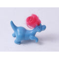 Meritus, Darlin' Dinos, Plain Lil' Dinos, Dinosaur, PVC, 2 1/2", Figure, Blue Body, Red Hair, Vintage, Collectible, ~ 20-01-1100