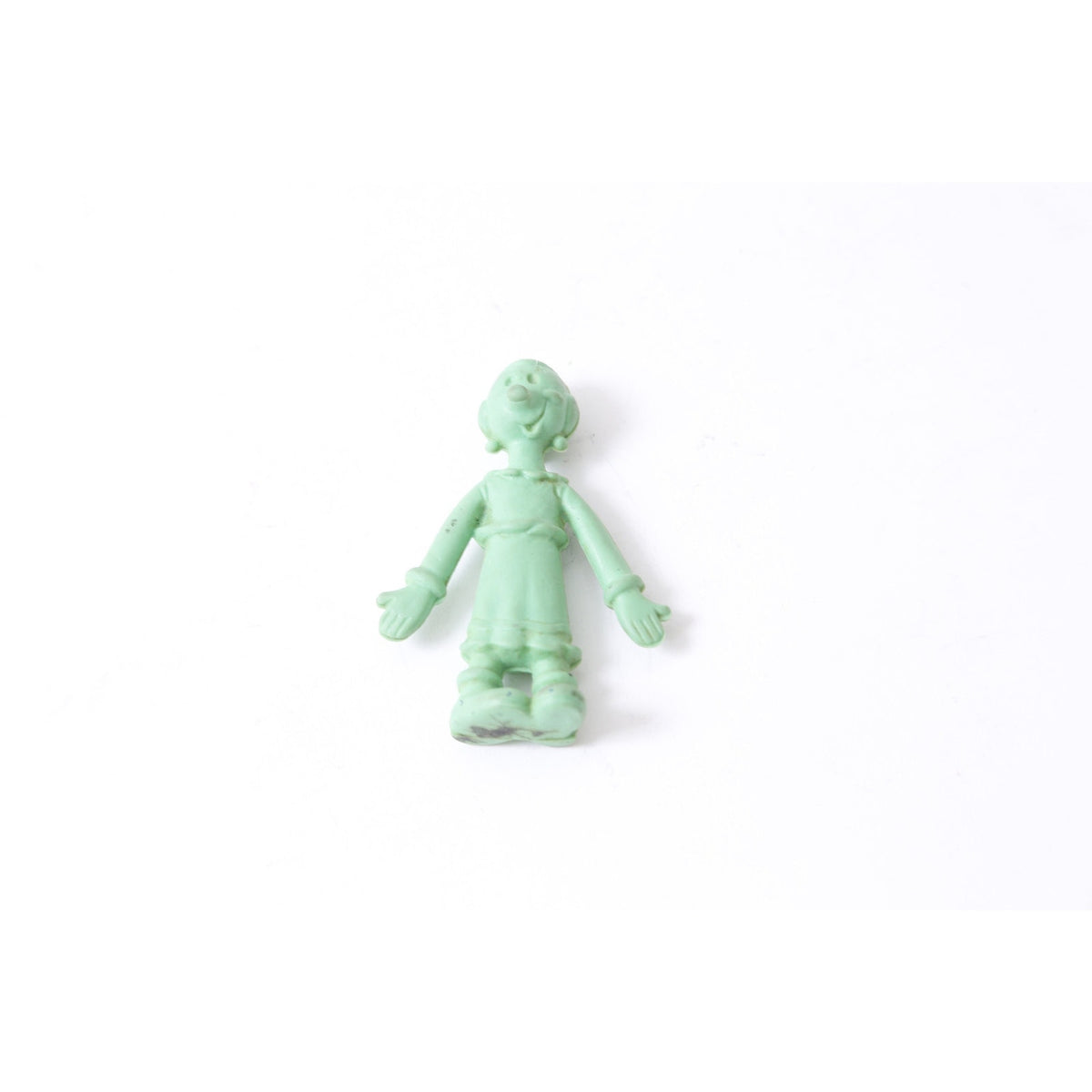 Popeye Olive Oil Green Mini Toy, Female, 2", Toy, PVC Figure, Vintage, Collectible, Miniature, Children ~20-17-589
