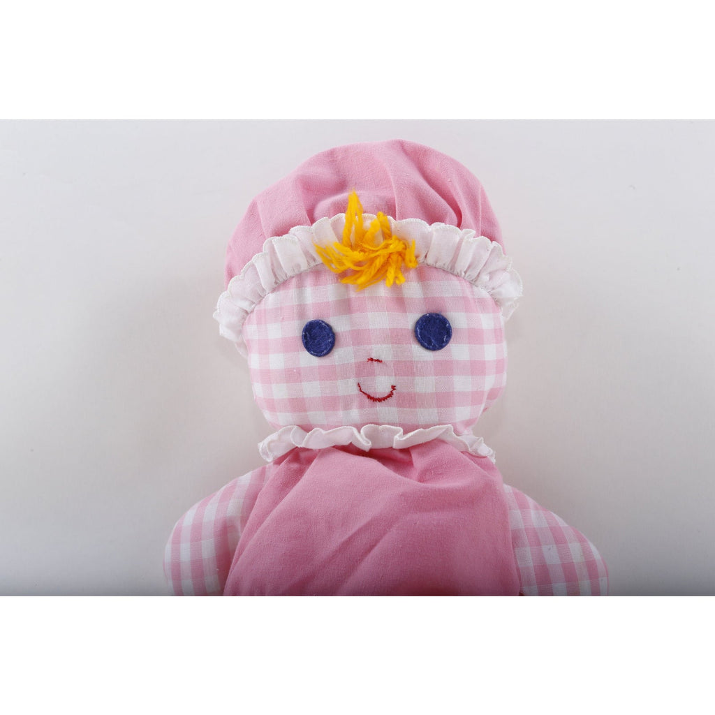 Fisher Price Lolly Doll, Pink, Girl, Yellow Hair, Blue Eyes, Soft, Plush, Doll, Toy, Children, - 299