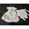 Daisy Kingdom Violets Dress Purse Hat 17-19" Doll Accessory ~ 260825-WH 1252