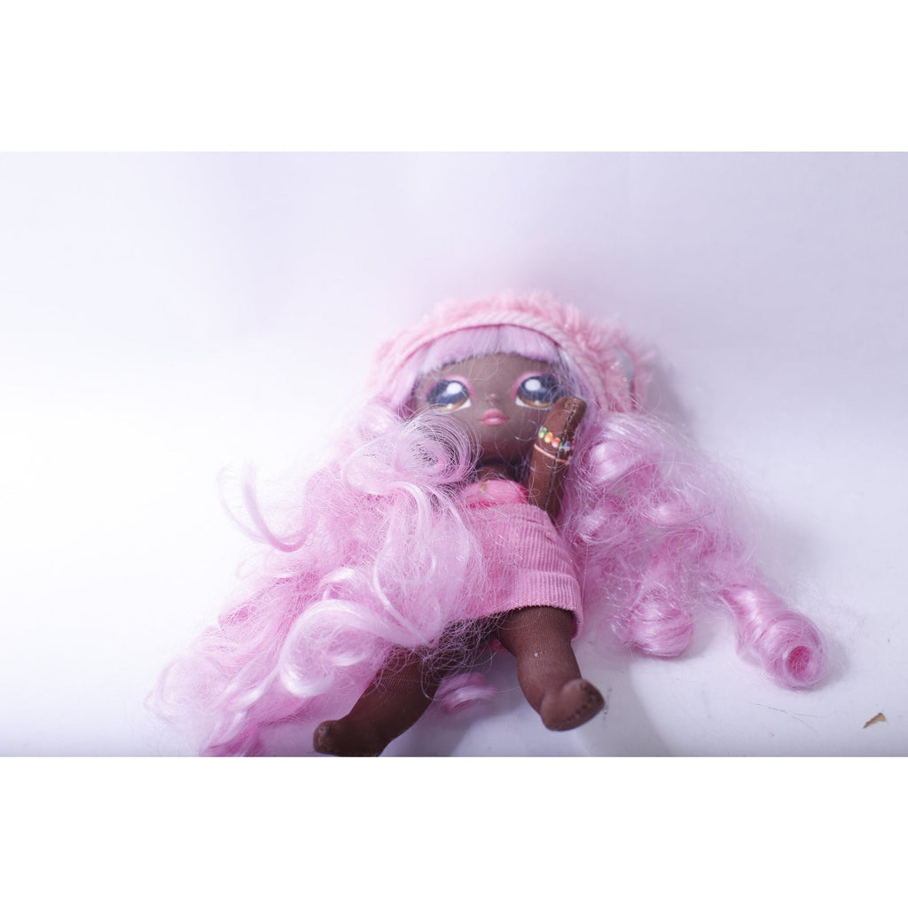 Na! Na! Na!, Cali Grizzly, Surprise Doll, African American, Pink Clothes, Long Pink Hair, Big Eyes, Big Head, Collectible, ~ 240129-WH 787