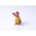 Barney, Purple Dinosaur, Yellow Rain Coat, PVC Figure, Lyons, Vintage, Collectible, ~ 20-01-621 20-01-467