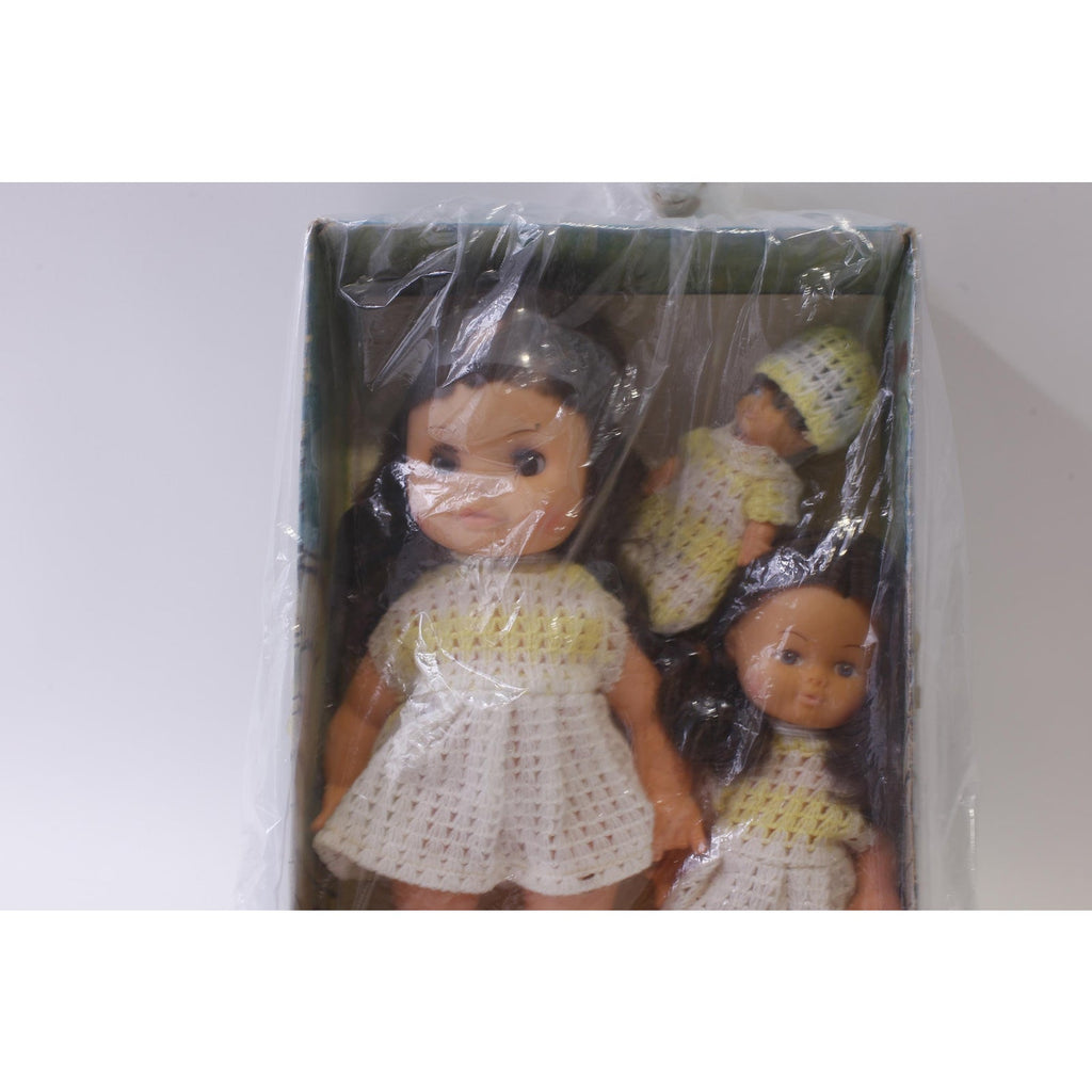 Uneeda, 1960s Wee Three, Big and Little Sisters, Doll Set, Dressed, Style No 71160K, Vintage, Collectible, ~ 241226-WH M-19-10