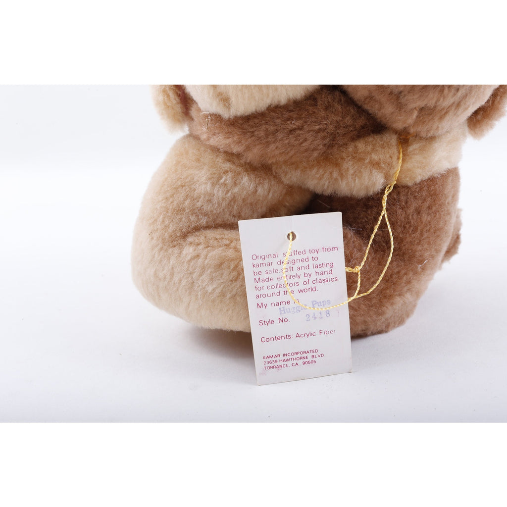 Kamar, Salesman Sample, Huggie Pups, Brown Hugging Dogs Pair Plush Stuffed Animal - 237