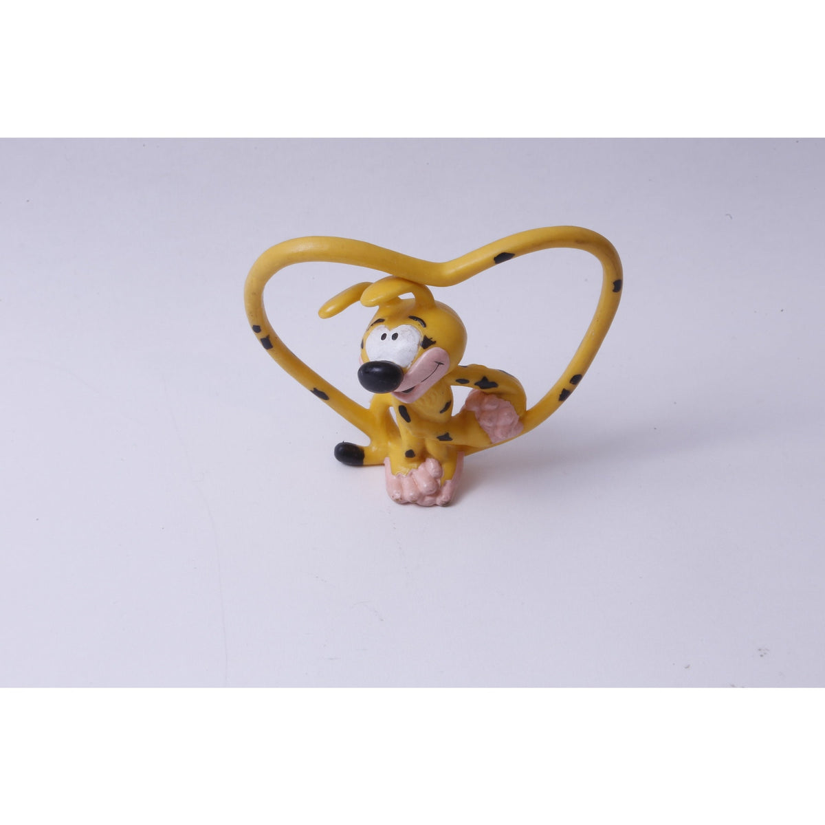 Marsupilami with Heart Tail, Romantic, PVC, Figure, Yellow, Animal, Disney, Applause, Miniature, Toy, Vintage, Collectible, ~ 843