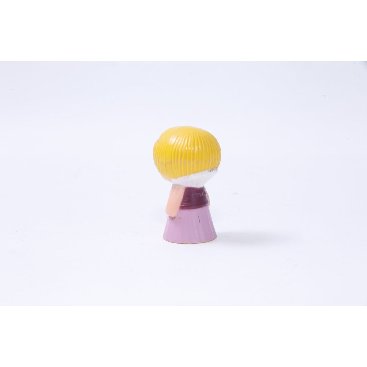 Tree Tots Vulli, Princess, PVC Figure, Yellow Hair, Pink Dress, Toy, Miniature, 1 3/4", Figurine, Vintage, Collectible, ~ 1070