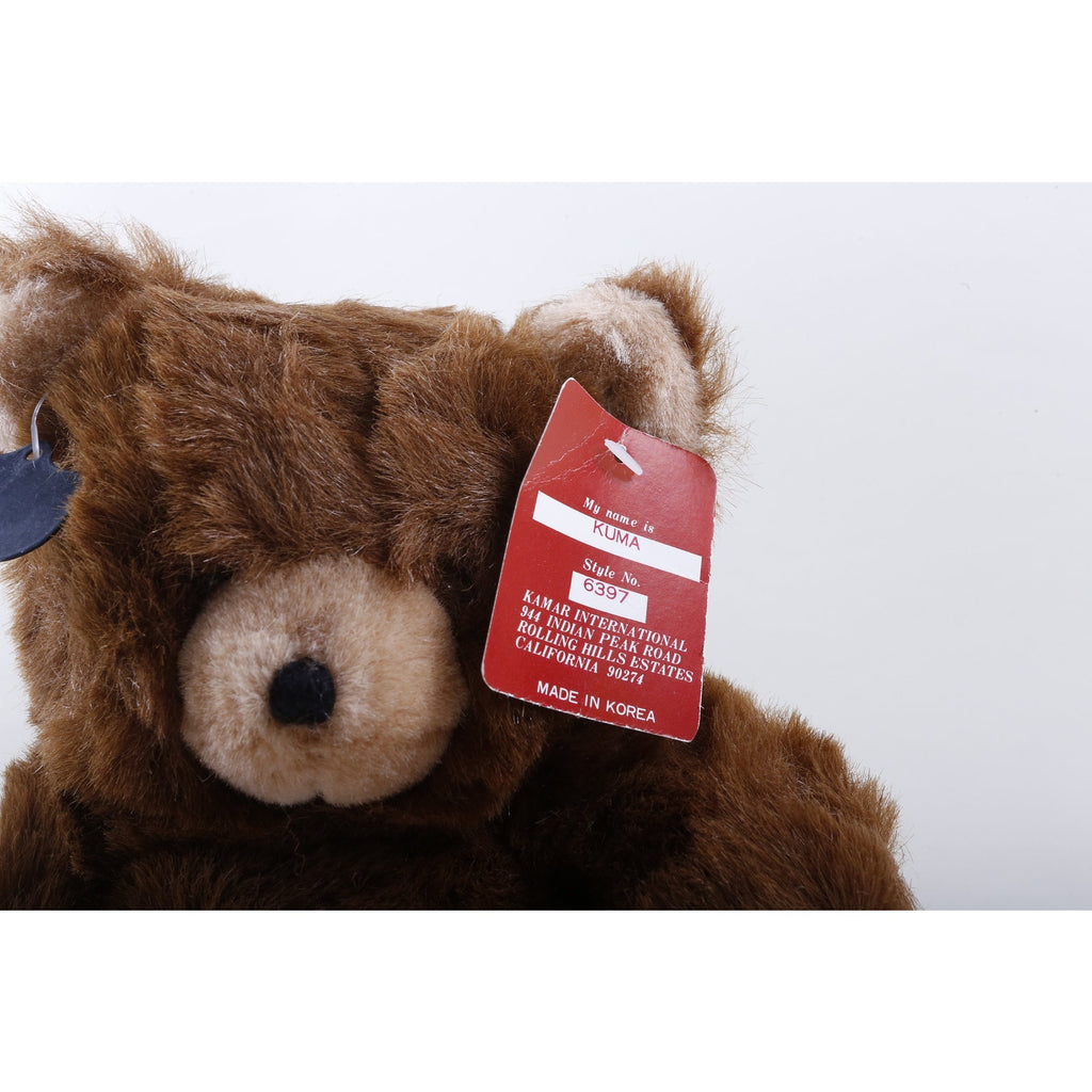 Kamar Rare Company Sample OOAK hand made Kuma 6397 Cute Brown Bear Soft Plush Toy Stuffed Animal Vintage Collection ~ 20-01-248