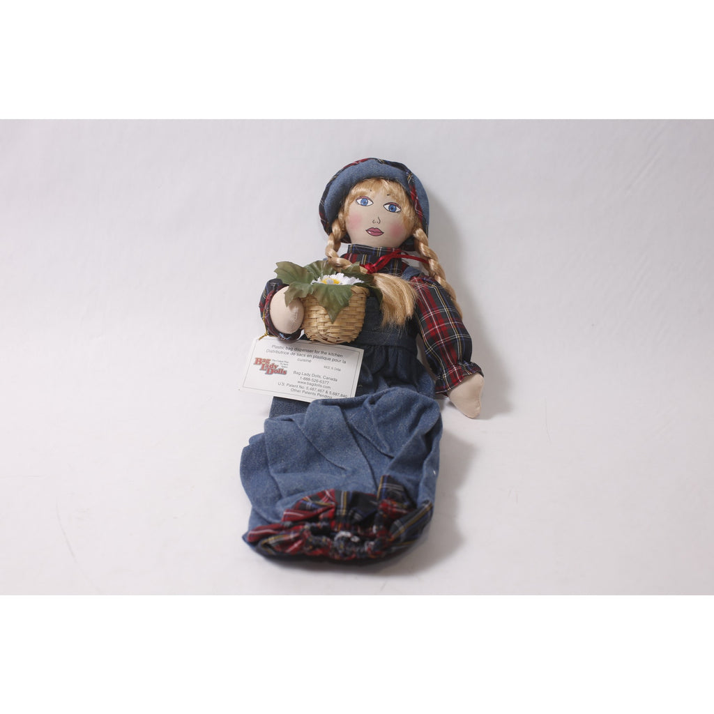 Plastic Bag Dispenser for the Kitchen by Bag Lady Dolls Home Decor ~ 260220-DISV 1008